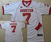 University of Houston #7 Case Keenum White College Jerseys,baseball caps,new era cap wholesale,wholesale hats