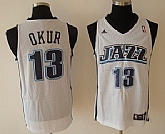 Utah Jazz #13 OKUR White Jerseys,baseball caps,new era cap wholesale,wholesale hats