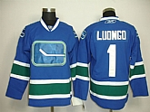 Vancouver Canucks #1 Roberto Luongo blue 3rd jesey,baseball caps,new era cap wholesale,wholesale hats