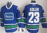 Vancouver Canucks #23 Edler Blue Third Jerseys,baseball caps,new era cap wholesale,wholesale hats