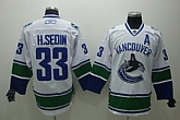 Vancouver Canucks #33 H.Sedin white jersey,baseball caps,new era cap wholesale,wholesale hats