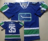 Vancouver Canucks #35 Cory Schneider Blue Third Jerseys,baseball caps,new era cap wholesale,wholesale hats