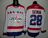 Washington Capitals #28 SEMIN 2011 Winter Classic White Jerseys,baseball caps,new era cap wholesale,wholesale hats