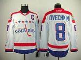 Washington Capitals #8 Ovechkin white Winter Classic and C Patch Jerseys,baseball caps,new era cap wholesale,wholesale hats