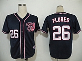 Washington Nationals #26 Flores deep blue Jerseys,baseball caps,new era cap wholesale,wholesale hats