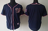 Washington Nationals Blank Navy Blue Jerseys,baseball caps,new era cap wholesale,wholesale hats