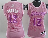 Women's Los Angeles Lakers #12 Dwight Howard Pink Jerseys,baseball caps,new era cap wholesale,wholesale hats