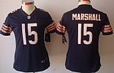 Women's Nike Limited Chicago Bears #15 Brandon Marshall Blue Jerseys,baseball caps,new era cap wholesale,wholesale hats