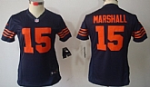 Women's Nike Limited Chicago Bears #15 Brandon Marshall Blue With Orange Jerseys,baseball caps,new era cap wholesale,wholesale hats
