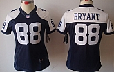 Women's Nike Limited Dallas Cowboys #88 Dez Bryant Blue Thanksgiving Jerseys,baseball caps,new era cap wholesale,wholesale hats