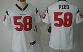 Women's Nike Limited Houston Texans #58 Brooks Reed White Jerseys,baseball caps,new era cap wholesale,wholesale hats