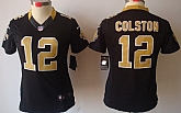 Women's Nike Limited New Orleans Saints #12 Marques Colston Black Jerseys,baseball caps,new era cap wholesale,wholesale hats