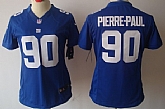 Women's Nike Limited New York Giants #90 Jason Pierre-Paul Blue Jerseys,baseball caps,new era cap wholesale,wholesale hats