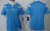 Women's Nike Limited San Diego Chargers Blank Light Blue Jerseys,baseball caps,new era cap wholesale,wholesale hats