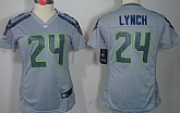 Women's Nike Limited Seattle Seahawks #24 Marshawn Lynch Gray Jerseys,baseball caps,new era cap wholesale,wholesale hats