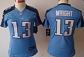 Women's Nike Limited Tennessee Titans #13 Kendall Wright Light Blue Jerseys,baseball caps,new era cap wholesale,wholesale hats