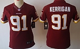 Women's Nike Limited Washington Redskins #91 Ryan Kerrigan Red Jerseys,baseball caps,new era cap wholesale,wholesale hats