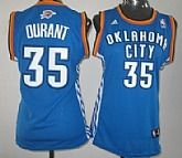 Women's Oklahoma City Thunder #35 Kevin Durant Revolution 30 Swingman Blue Jerseys,baseball caps,new era cap wholesale,wholesale hats