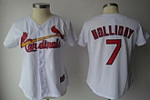 Womens Cardinals #7 Holliday White Jerseys,baseball caps,new era cap wholesale,wholesale hats
