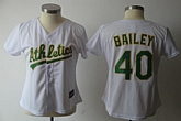 Womens Wonen Athletics #40 Bailey White Jerseys,baseball caps,new era cap wholesale,wholesale hats