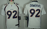 Youth Nike Limited Denver Broncos #92 Elvis Dumervil White Jerseys,baseball caps,new era cap wholesale,wholesale hats