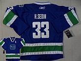 Youth Vancouver Canucks #33 H.sedin with C patch blue 3rd Jerseys,baseball caps,new era cap wholesale,wholesale hats