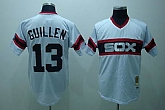 chicago White Sox #13 guillen m&n white,baseball caps,new era cap wholesale,wholesale hats