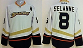 Anaheim Ducks #8 Teemu Selanne White Jerseys,baseball caps,new era cap wholesale,wholesale hats