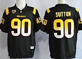 Arizona State Sun Devis #90 Will Sutton 2013 Black Jerseys,baseball caps,new era cap wholesale,wholesale hats