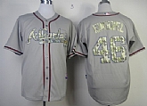 Atlanta Braves #46 Craig Kimbrel Gray 2013 USMC Home Cool Base Jerseys,baseball caps,new era cap wholesale,wholesale hats