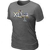 Baltimore Ravens 2012 Super Bowl XLVII On Our Way D.Grey Women's T-Shirt,baseball caps,new era cap wholesale,wholesale hats