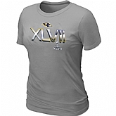 Baltimore Ravens 2012 Super Bowl XLVII On Our Way L.Grey Women's T-Shirt,baseball caps,new era cap wholesale,wholesale hats