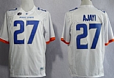 Boise State Broncos #27 Jay Ajayi 2013 White Jerseys,baseball caps,new era cap wholesale,wholesale hats