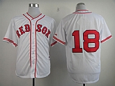 Boston Red Sox #18 Authentic 1936 Shane Victorino The Clock White Jerseys,baseball caps,new era cap wholesale,wholesale hats