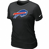Buffalo Bills Black Women's Logo T-Shirt,baseball caps,new era cap wholesale,wholesale hats