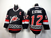 Carolina Hurricanes #12 E.Staal C Patch Black Jerseys,baseball caps,new era cap wholesale,wholesale hats