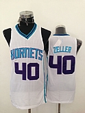 Charlotte Hornets #40 Zeller White Throwback Swingman Jerseys,baseball caps,new era cap wholesale,wholesale hats