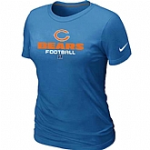 Chicago Bears L.blue Women's Critical Victory T-Shirt,baseball caps,new era cap wholesale,wholesale hats