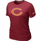 Chicago Bears Red Women's Logo T-Shirt,baseball caps,new era cap wholesale,wholesale hats