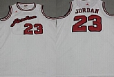 Chicago Bulls #23 Michael Jordan White Commemorative Jerseys,baseball caps,new era cap wholesale,wholesale hats