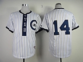 Chicago Cubs #14 Ernie Banks 1909 Turn The Clock White Jerseys,baseball caps,new era cap wholesale,wholesale hats