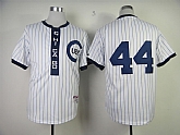 Chicago Cubs #44 Anthony Rizzo Authentic 1909 Turn The Clock White Jerseys,baseball caps,new era cap wholesale,wholesale hats