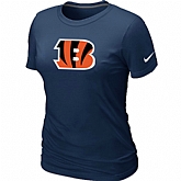Cincinnati Bengals D.Blue Women's Logo T-Shirt,baseball caps,new era cap wholesale,wholesale hats