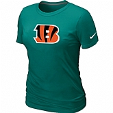 Cincinnati Bengals L.Green Women's Logo T-Shirt,baseball caps,new era cap wholesale,wholesale hats
