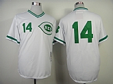 Cincinnati Reds #14 Rose White With Green Jerseys,baseball caps,new era cap wholesale,wholesale hats