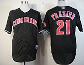 Cincinnati Reds #21 Todd Frazier 2013 Black Jerseys,baseball caps,new era cap wholesale,wholesale hats