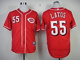 Cincinnati Reds #55 Mat Latos Red Jerseys,baseball caps,new era cap wholesale,wholesale hats