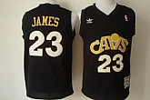 Cleveland Cavaliers #23 LeBron James CAVS Black Swingman Throwback Jerseys,baseball caps,new era cap wholesale,wholesale hats