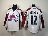 Colorado Avalanche #12 Jarome Iginla White Jerseys,baseball caps,new era cap wholesale,wholesale hats