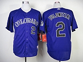 Colorado Rockies #2 Tulowitzki Purple Jerseys,baseball caps,new era cap wholesale,wholesale hats